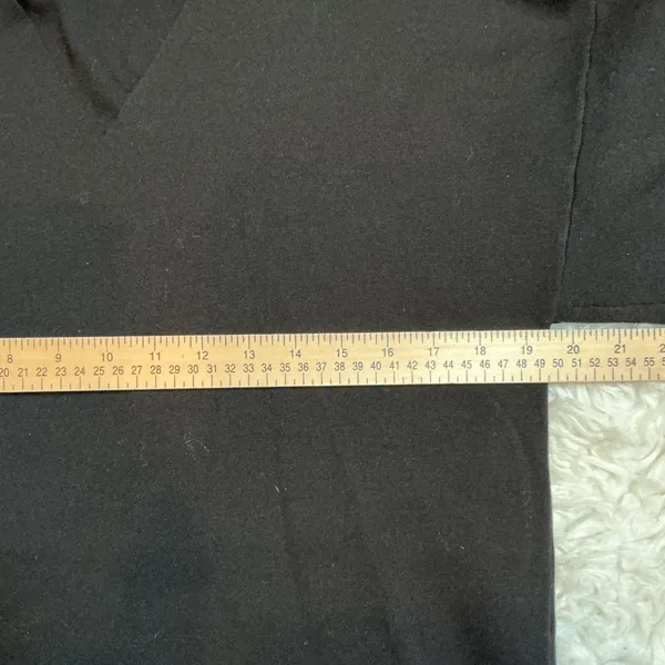Wilfred Free V-Neck Sweater Women Size 1 Black Excellent Oversized Boxy‎ Knit - Image 6