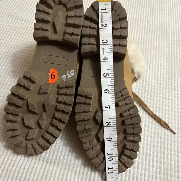UNIONBAY Tan Faux-Fur Lace-Up Hiking Boots - Image 7