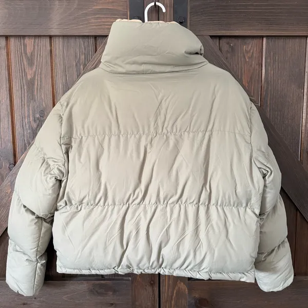 Threadbare Puffer Jacket Women’s Size 10(USA) light green cropped - Image 2