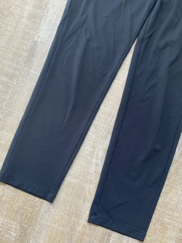 Lilly Pulitzer Malani Knit Black Pants Pull-on Relaxed Straight Leg XS Travel - Image 8