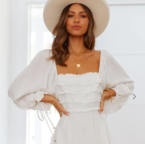 Hello Molly White Dress - Image 2