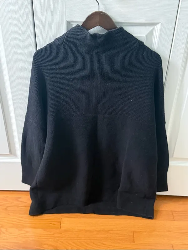 Free People Ottoman Slouchy Tunic in Black - Image 3