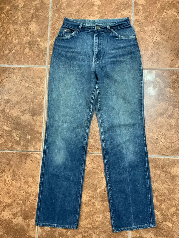 Vintage Lee high waisted straight leg jeans - Image 2