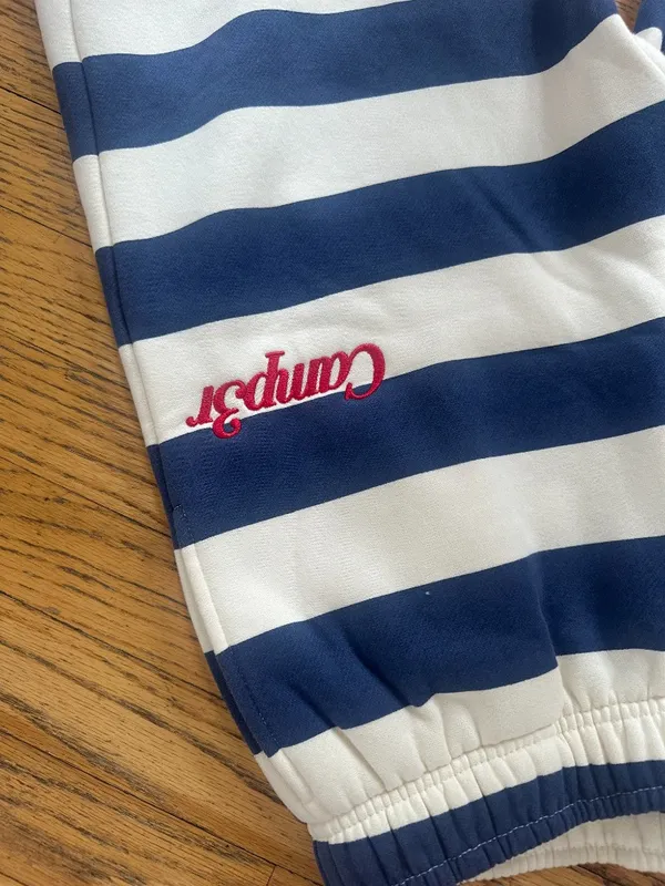 🩵 Happy Camp3r Indigo Stripe Sweatpants 🩵 BRAND NEW - Image 4