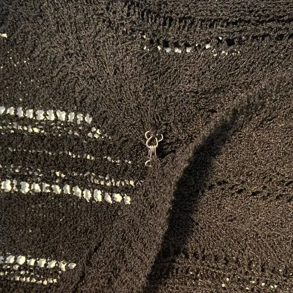 ASTR The Label S Faux Wrap V-neck Pointelle Knit Pullover Sweater‎ Black ($79) - Image 10