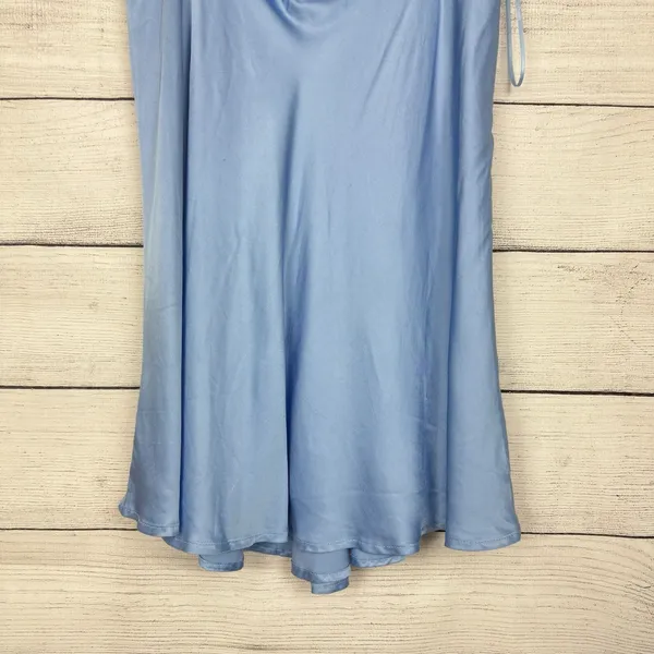 ASTR The Label Ellison Satin Sweetheart Mini‎ Dress Baby Blue Womens Size Large - Image 7