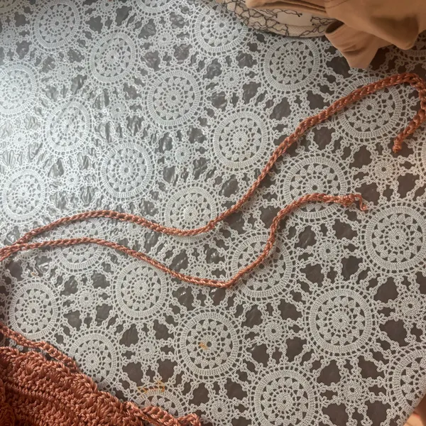 Women’s Handmade Crochet Bikini Top terracota - Image 7