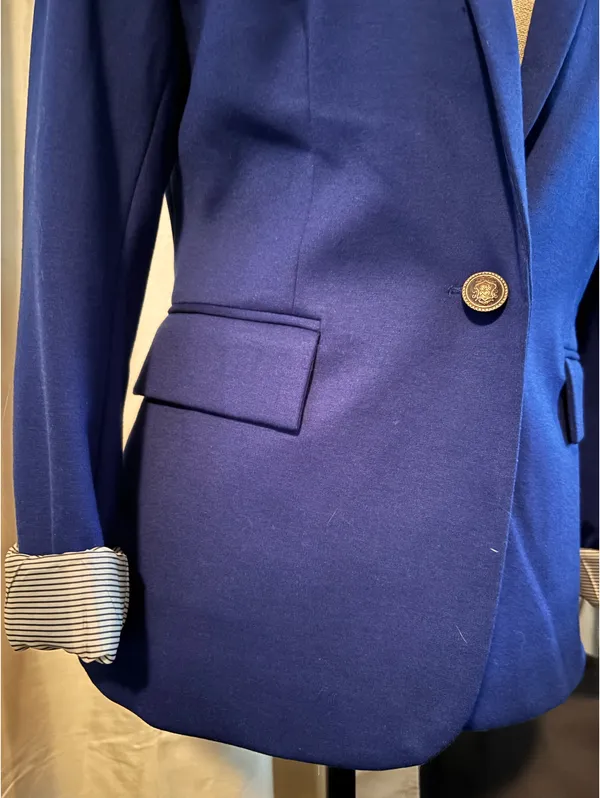 Jules & Leopold Cobalt Blue Nautical Blazer - Image 2