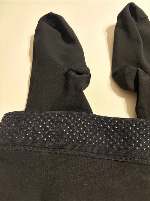 Amazon Women’s black compression thigh highs on-slip size large extra large new - Image 2