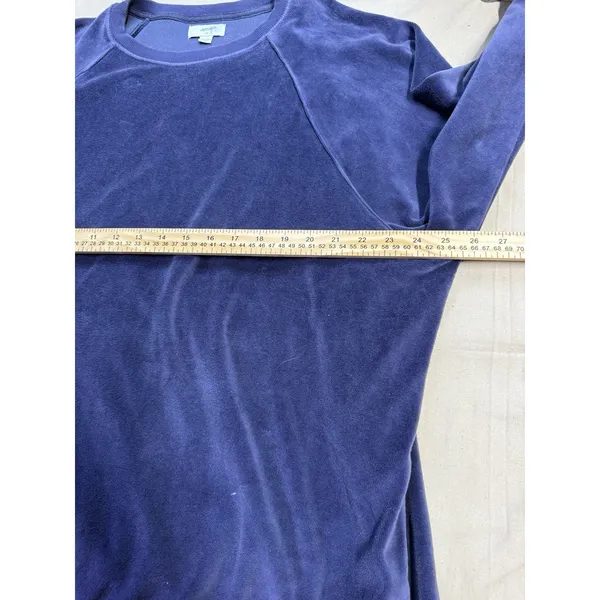 Aerie Purple Velour Oversize Sweater Sz Large Comfy Fall Festival Cottage D40 - Image 3