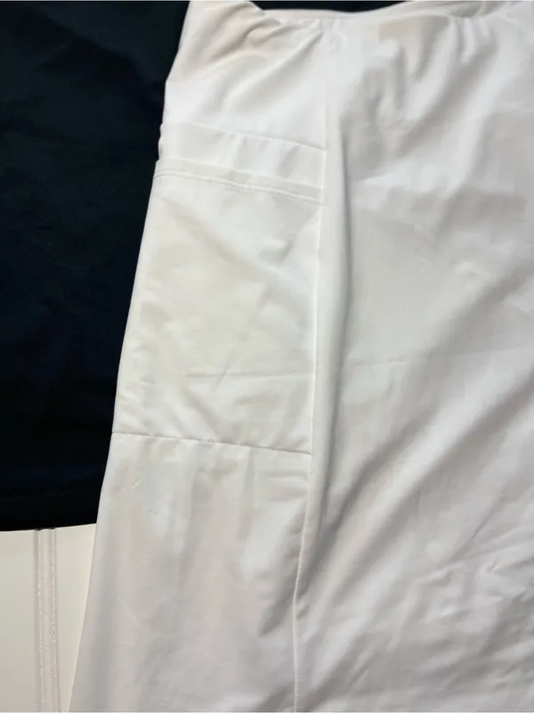Walter Hagen Womens Athletic Golf‎ Skort Set 2pc Black White Performance Large - Image 3