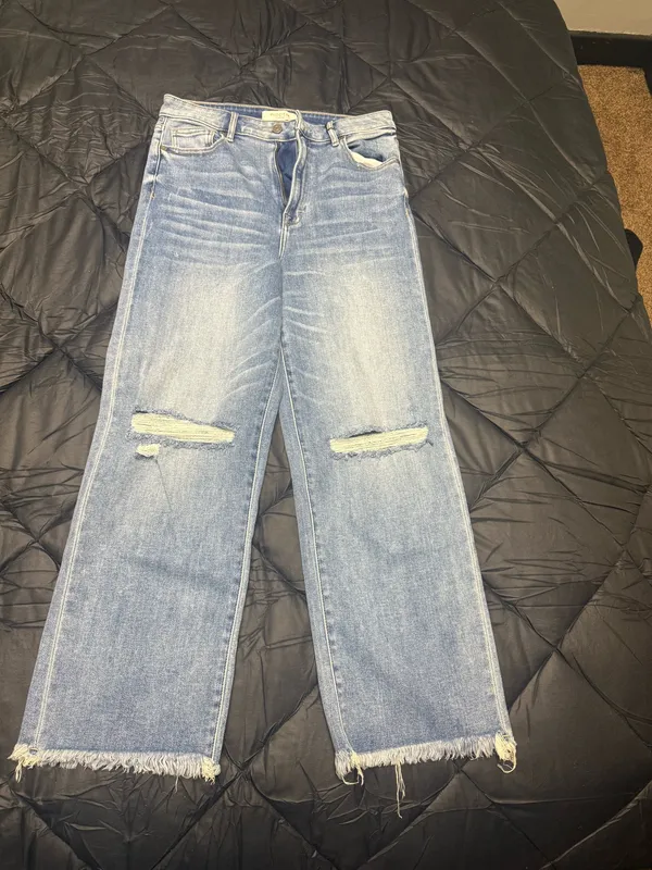 Hidden Jeans Distressed Wide-Leg High-Rise 30 - Image 3