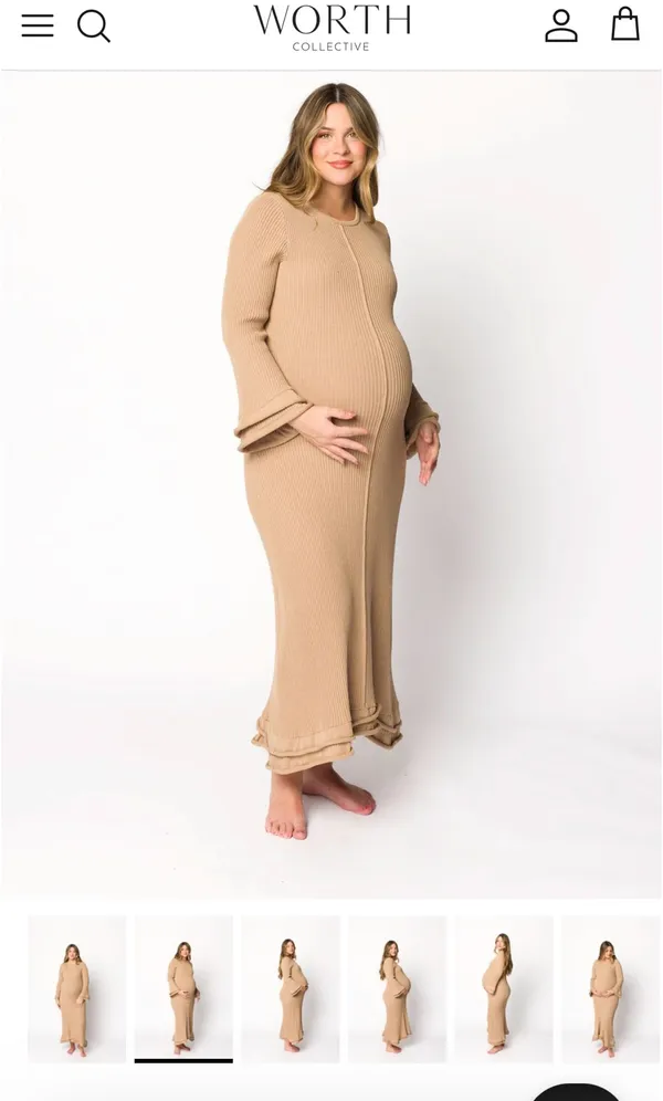 Worth collective Arlet dress Brown Size L - Image 4