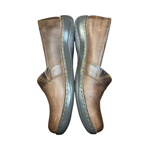 B.o.c Shoes Womens‎ Size 7.5 Brown Leather Slip On Flats Comfort Casual Walking - Image 6
