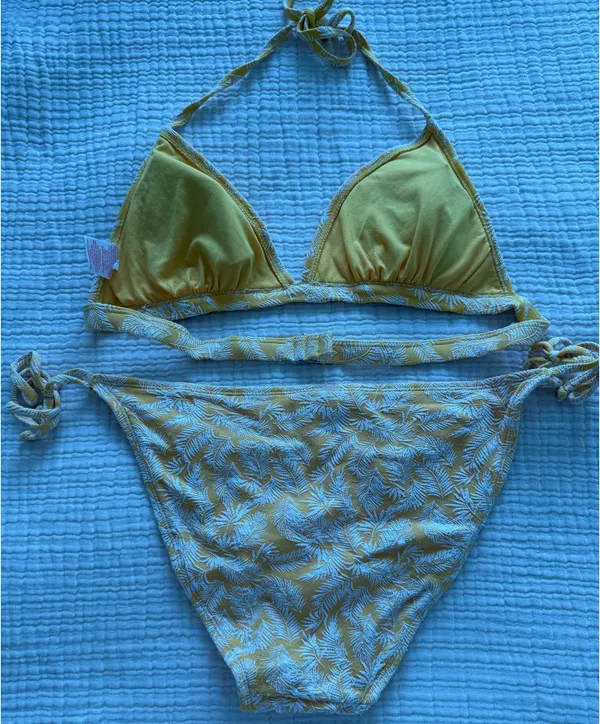 Xhilaration Bikini Set Yellow Floral - Image 3