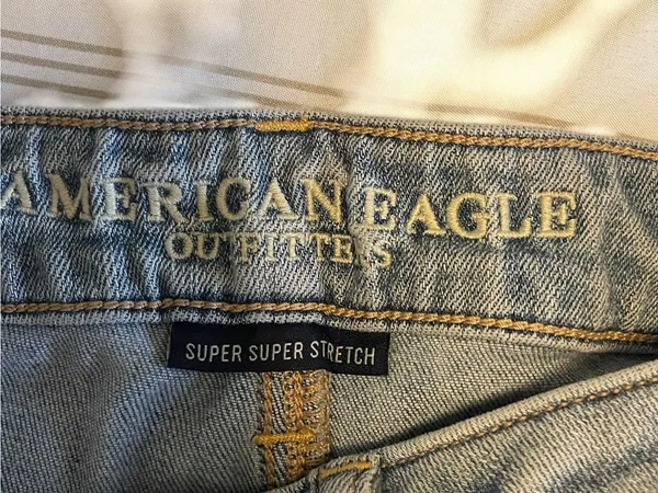 American Eagle Super Stretch Skinny Jeans Light Wash Size 8 Regular - Image 2