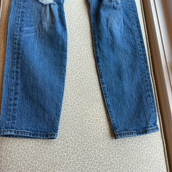 Levi’s Wedgie buttonfly high rise distressed jeans size 26 - Image 7