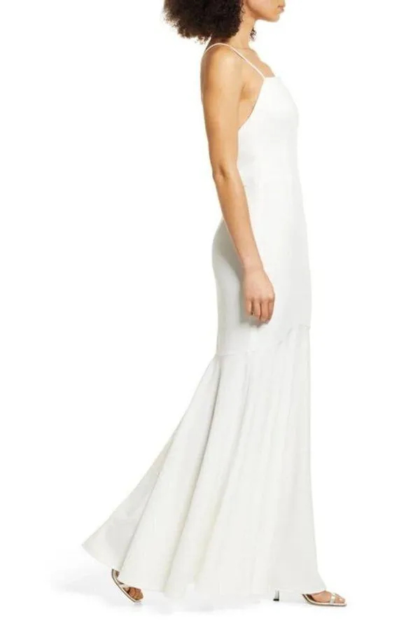 ELLIATT Collins Mermaid Gown in Ivory Size Small - Image 12