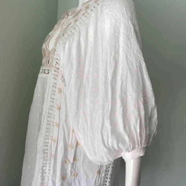 Free People Charlotte Swiss-Dot Tunic Dress Ivory - Image 13