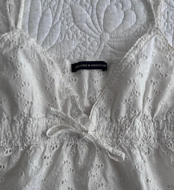 Brandy Melville SOLD OUT Edith Eyelet Tank - Image 3
