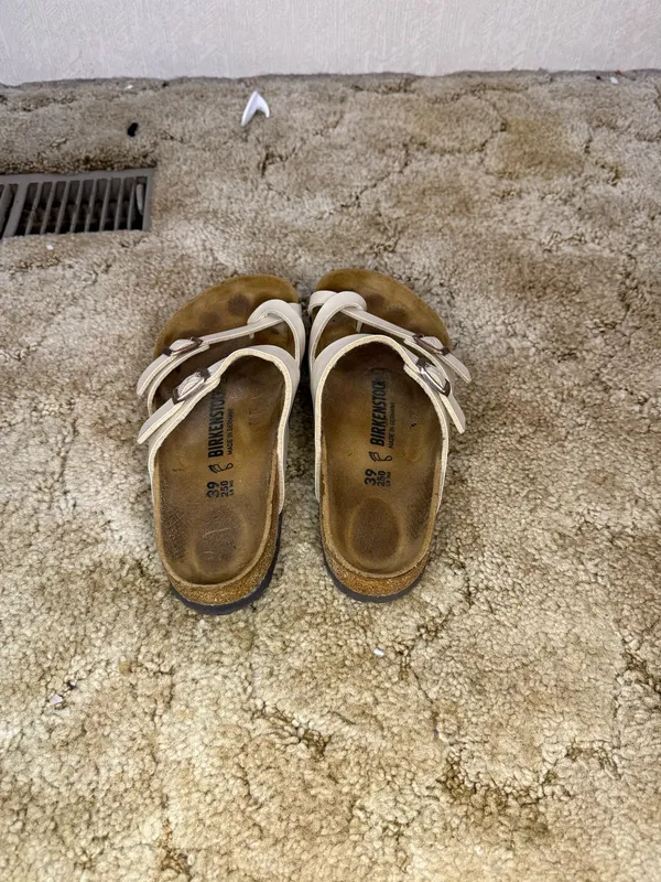 Birkenstock Mayari Graceful Pearl White Sandals Womens 39 US 8-8.5 Regular - Image 3