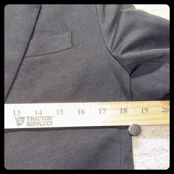 Ellison Blazer Women Small Black Notch Lapel Stretch Professional Career - Image 6