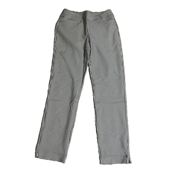 Acegolfs Eagle Performance Pull On Stretch Ankle Pant Black White Gingham Sz S - Image 9