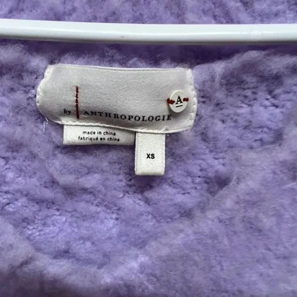 by‎ Anthropologie XS light purple sweater - Image 4