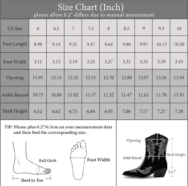 Rhinestone Cowboy Boots Size 6 - Image 4