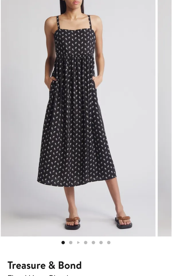 Treasure & Bond Oatmeal Midi Sundress - Image 4