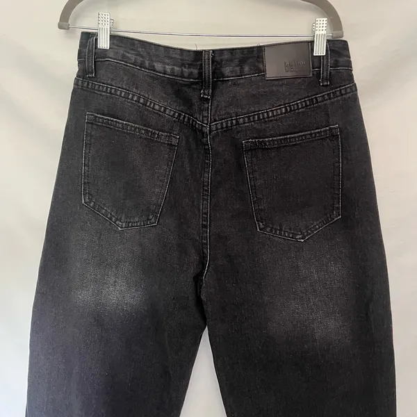 Blue Savvy Barrel Womens Jeans Sz 11/30 Y2K Indie Black High Rise Mom Skater - Image 6