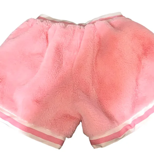 Tricki Softest Shorts On Earth Women’s Fluffy Mink Bubblegum Pink Shorts - Image 2