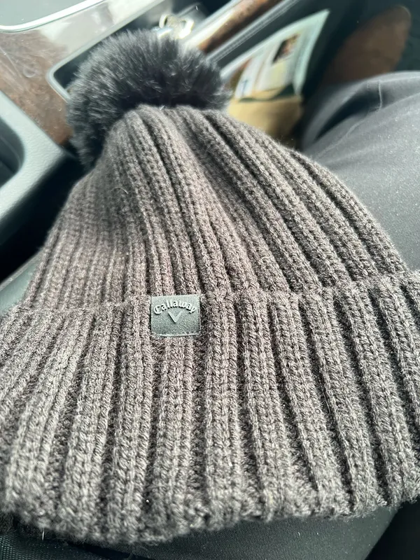 Callaway blk extended season hat. Fleece lined - Image 5