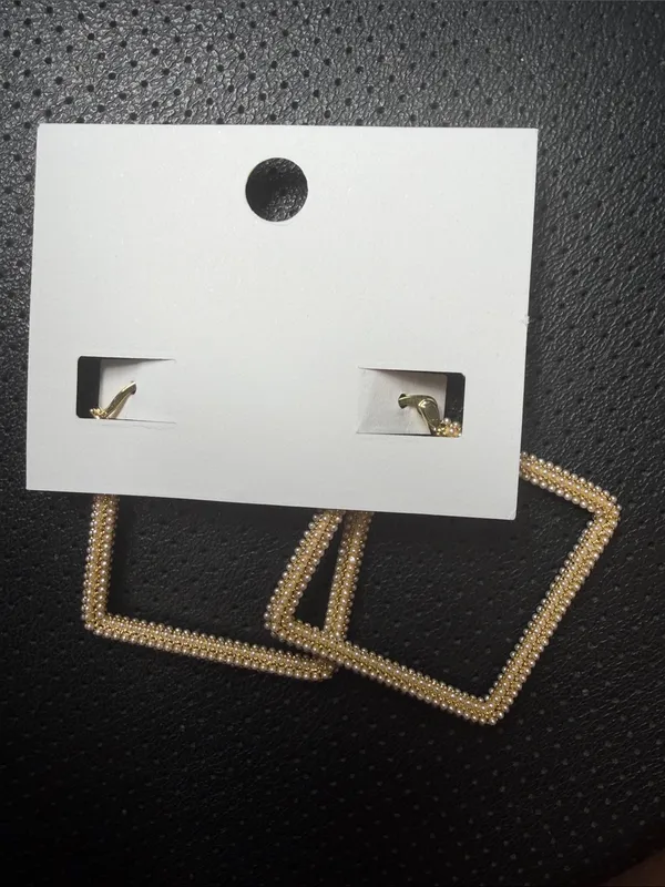 NWT Uncommon James Girl Boss 2.0 Geometric Hoop Earrings - Image 3