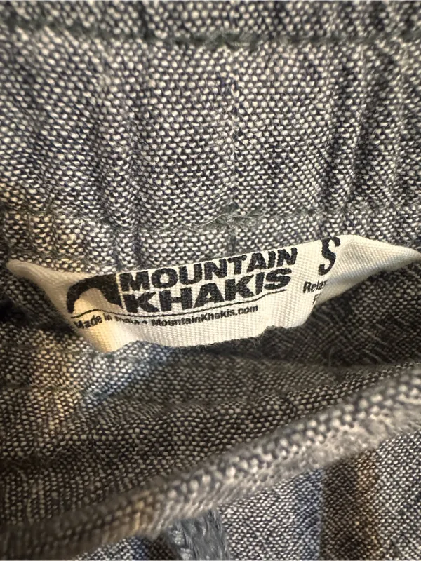 Mountain Khakis Women’s Small Gray Linen Blend Pull On Crop Pants - Image 2