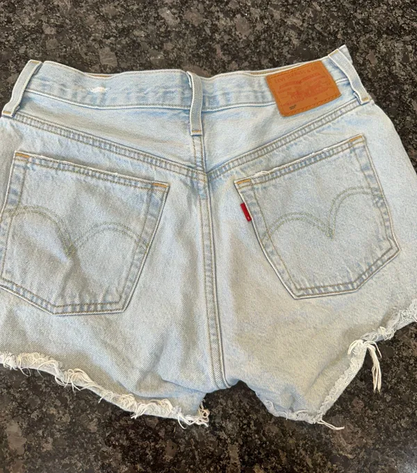 Levi's Light Wash Denim Jean Shorts - Image 2
