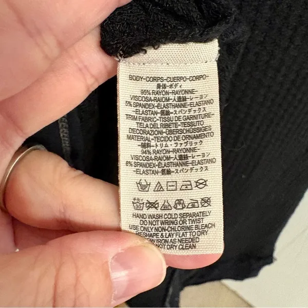 Free People Laguna Thermal Waffle Knit Oversized Top L3 - Image 8