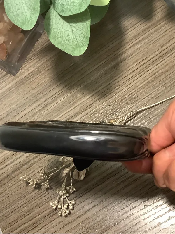Coach Black Patent Leather Kiss-Lock Coin Purse with Heart Tag - Image 6