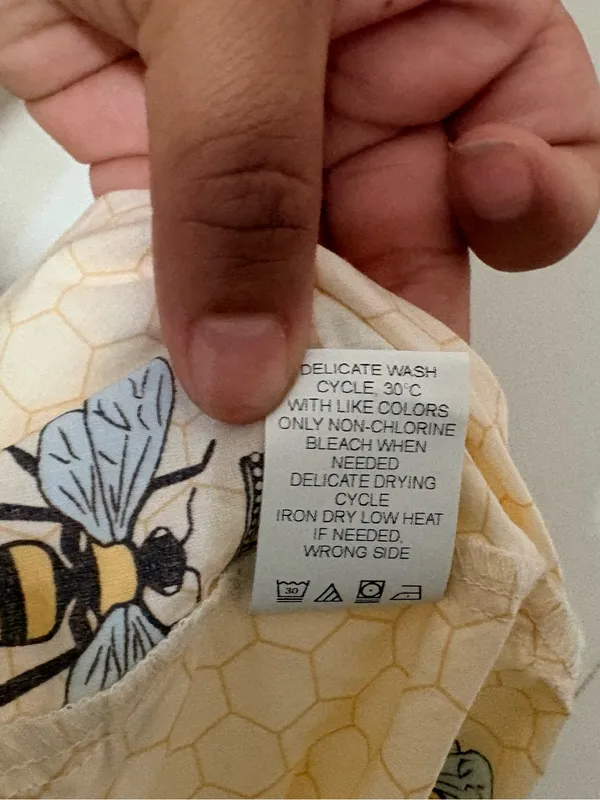 The Cat’s Pajamas Luxe Pima Queen Bee Honey Bee Pajama Set Size S - Image 11