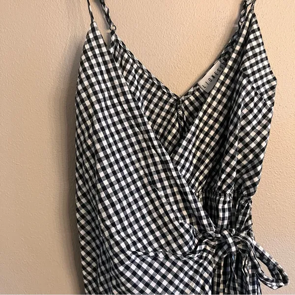 LIONESS Rouje Gingham‎ Romper - Image 3