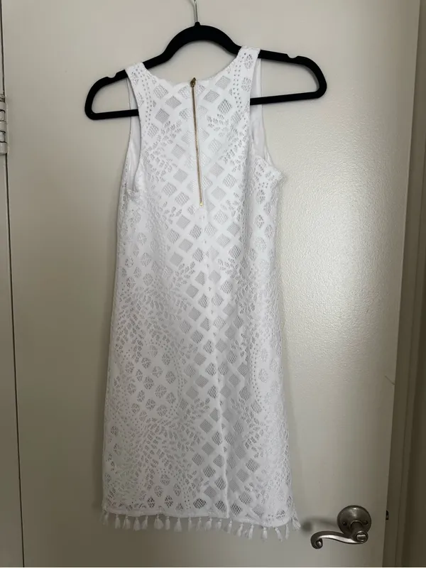 Lilly Pulitzer geometric lace tassel shift dress - Image 7