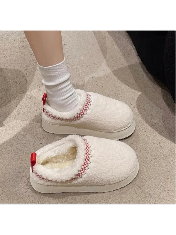 NEW Winter House Shoes Slippers Indoor OR Outdoor Cozy Fur Lined 9 - Image 2