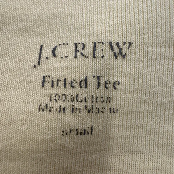 J. Crew Womens Fitted Tee Long Sleeve T-Shirt Small Butter Yellow Cotton Capsule - Image 4