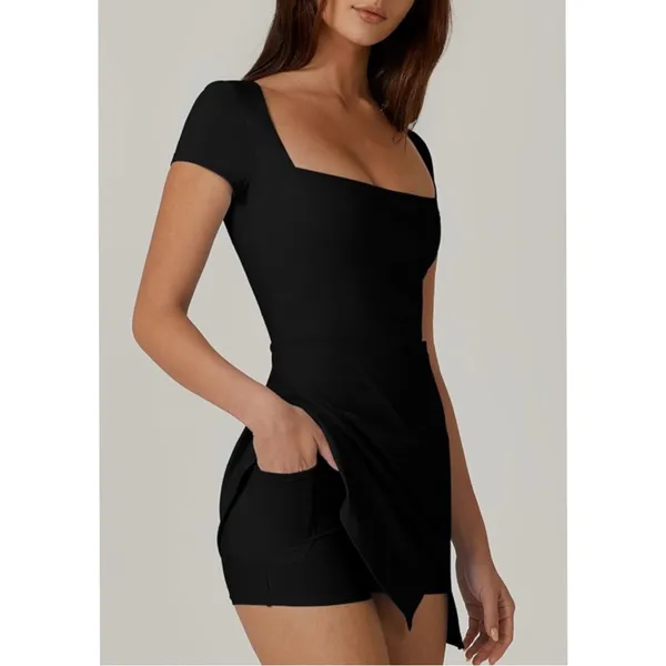 NWT • Square Neck Tennis Dress - Image 4