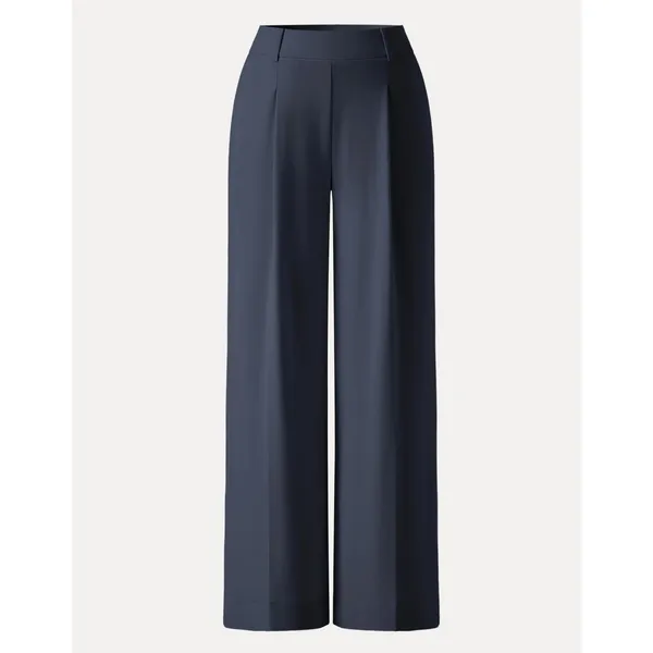 OGL Stretchy Flowy High Rise Wide Leg The Success Pants Midnight Navy Size XS - Image 4