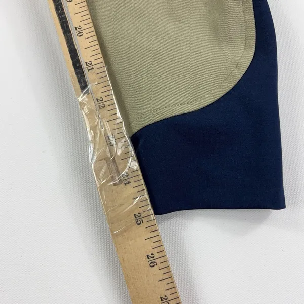 Dover Saddlery Riding Breeches 28 Beige Knee Patch Stretch Equestrian Pants - Image 4