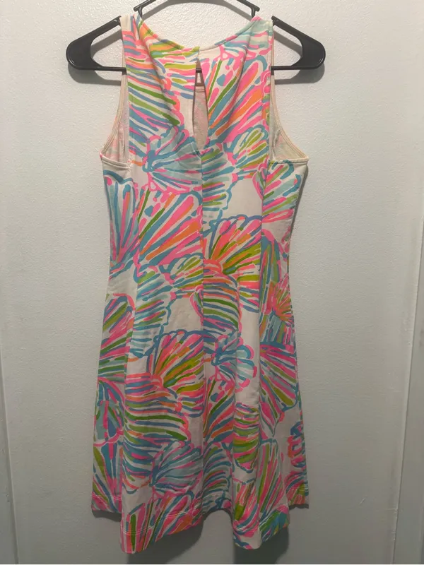 Lilly Pulitzer Pastel Shell-Print Sleeveless Shift Dress - Pink Multi - Image 3