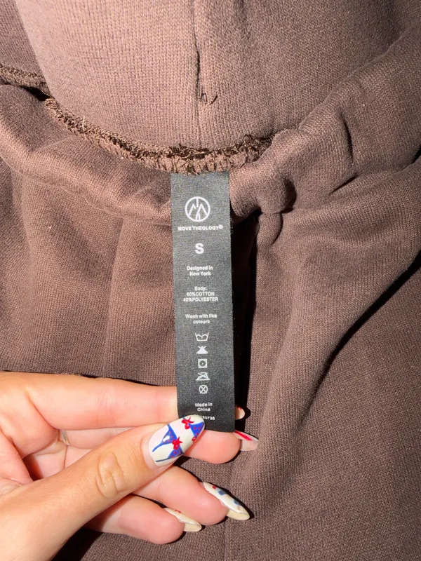 Move Theology Brown Wide Leg Sweatpants - Image 2