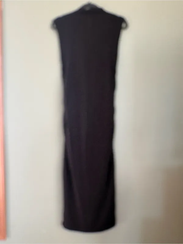 a new day Black Mock Neck Sleeveless midi dress - Image 4