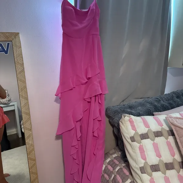 Amanda Uprichard hot pink maxi Dress - Image 2